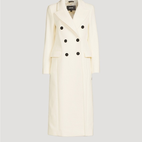 Mackage Jackets & Blazers - Mackage Holt Renfrew Yvonne Wool And Cashmere Double-Breasted Long Coat Small